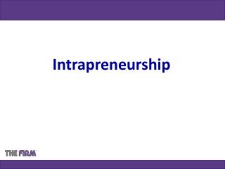 Intrapreneurship