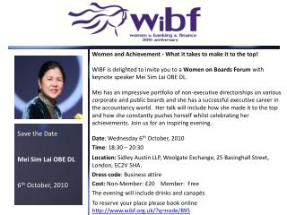 Women and Achievement - What it takes to make it to the top!