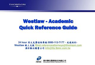 Westlaw - Academic Quick Reference Guide
