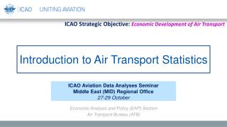 Introduction to Air Transport Statistics