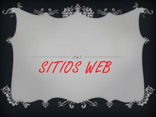 Sitios web