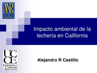 Impacto ambiental de la lechería en California