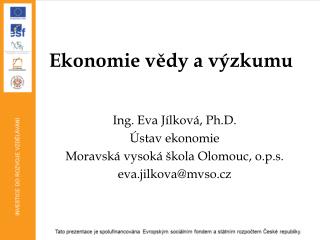 Ekonomie vědy a výzkumu