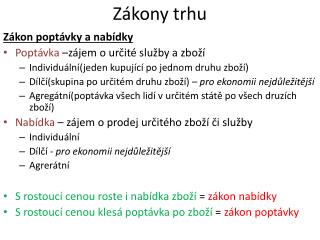 Zákony trhu