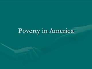 Poverty in America
