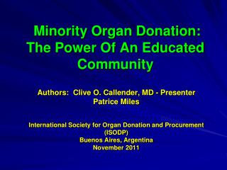 Minority Organ Donation: The Power Of An Educated Community