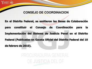 CONSEJO DE COORDINACION