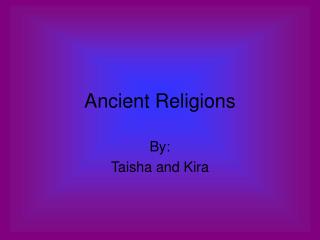 Ancient Religions