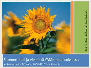 Suvi-työryhmän ja Osku-hankkeen tuotoksia