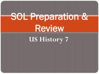 SOL Preparation &amp; Review