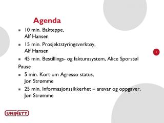 Agenda