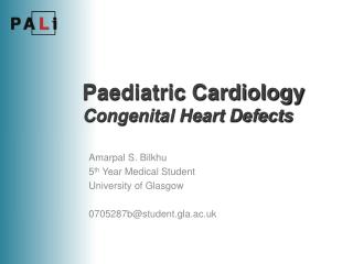 Paediatric Cardiology Congenital Heart Defects