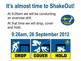 It’s almost time to ShakeOut!