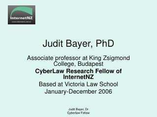 Judit Bayer, PhD