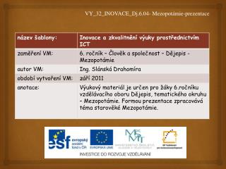 VY_32_INOVACE_Dj.6.04- Mezopotámie-prezentace