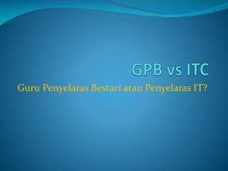 GPB vs ITC