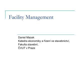 Facility Management