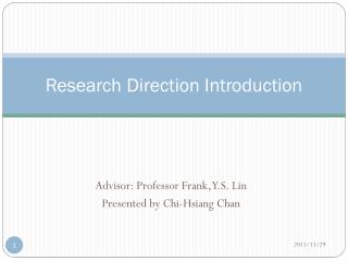 Research Direction Introduction