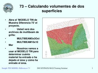 73 – Calculando volumentes de dos superficies