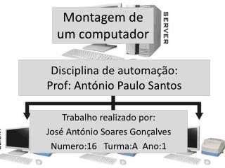 Disciplina de automação: Prof: António Paulo Santos