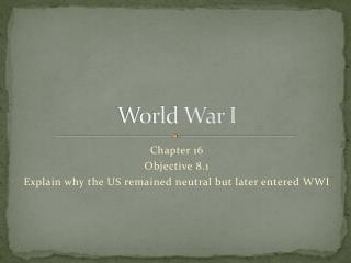 World War I