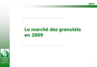 Le marché des granulats en 2009