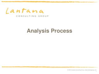 Analysis Process