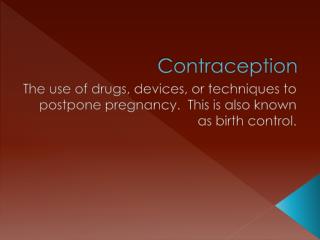 Contraception