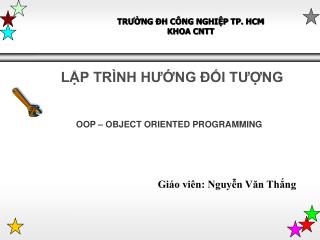 TRƯỜNG ĐH CÔNG NGHIỆP TP. HCM KHOA CNTT