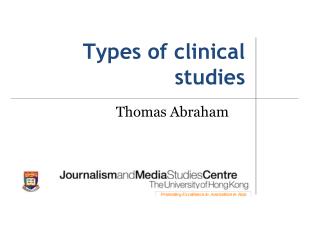 Types of clinical studies