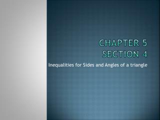 Chapter 5 Section 4