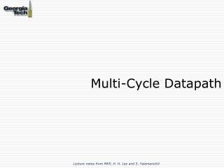 Multi-Cycle Datapath