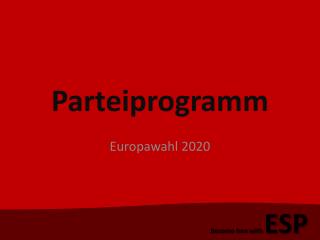 Parteiprogramm