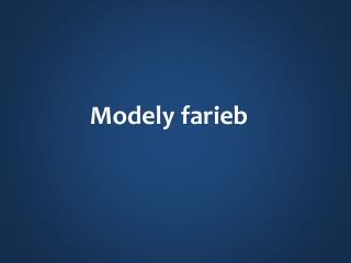 Modely farieb