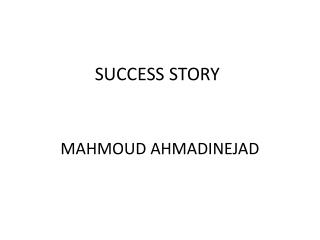 SUCCESS STORY