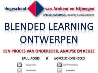 Blended learning ontwerpen