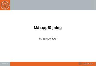 Måluppföljning