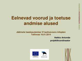 Heikko Antsmäe projektikoordinaator