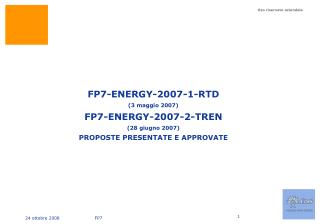 FP7 Energy – 2007 – Enel coordinatore