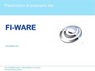 FI-WARE OCTOBER 2011