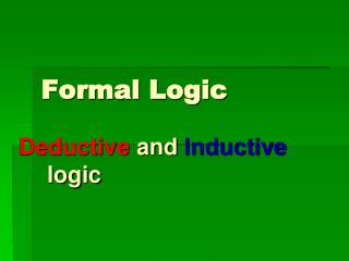 Formal Logic