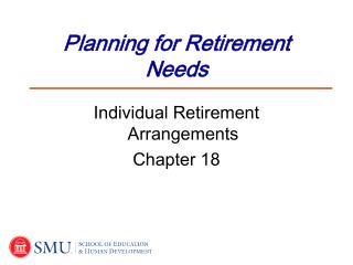 Planning for Retirement Needs