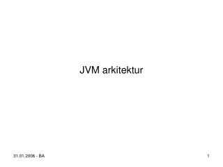JVM arkitektur