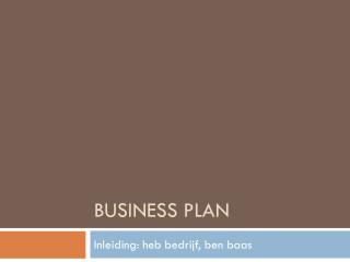 Business Plan