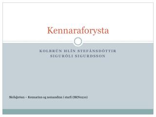 Kennaraforysta