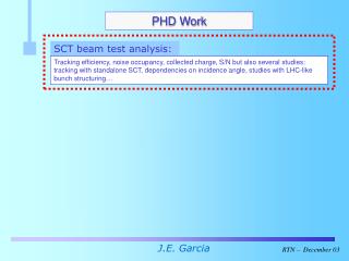 PHD Work