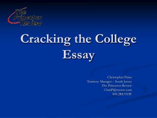 Cracking the College Essay