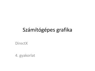Számítógépes grafika