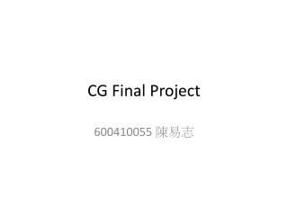 CG Final Project