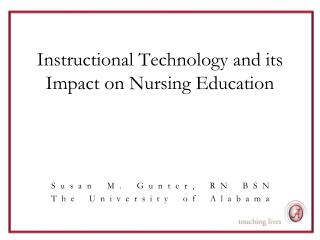 Instructional Technology and its Impact on Nursing Education
